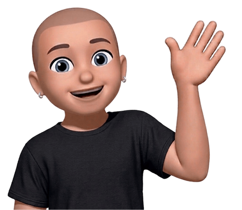 Jacob's Memoji, waving